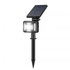 Lampa LED pentru exterior cu panou solar BlitzWolf BW-OLT2, Senzor crepuscular, 6500K, 100lm, 1800 mAh, IP44, Negru