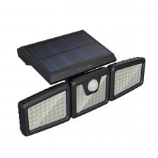 Lampa LED pentru exterior cu panou solar BlitzWolf BW-OLT4, Senzor de miscare/crepuscular, 6500K, 700lm, 1800 mAh, IP64, Negru