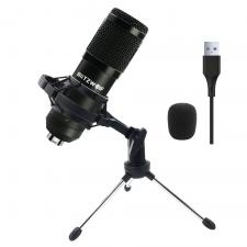 Microfon BlitzWolf BW-CM Condenser Cantilever Bracket, USB, Lungime cablu 1.5m, Negru