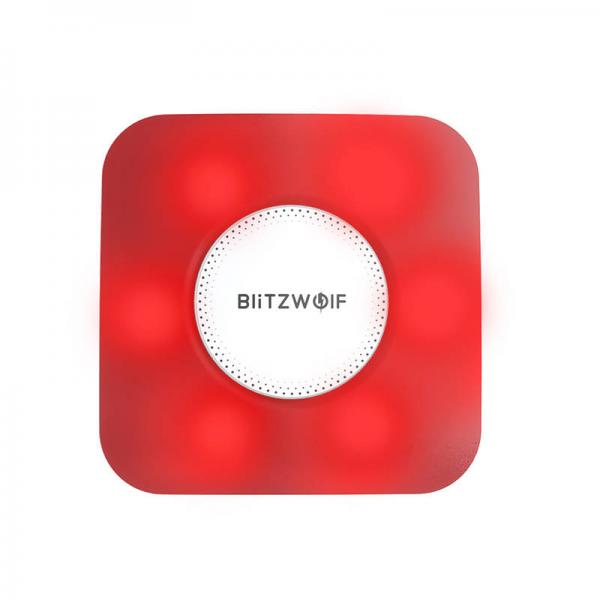 Sirena smart BlitzWolf BW-IS11, 90dB, WiFi, 4 moduri, Rosu 1 - lerato.ro