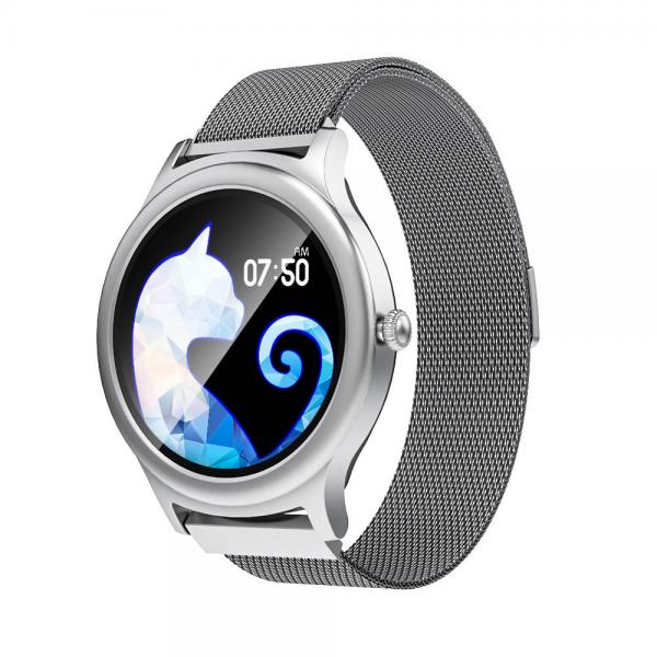 Ceas smartwatch BlitzWolf BW-AH1, 160 mAh, IP67, Bluetooth 5.0, Silver 1 - lerato.ro