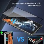 Folie sticla Blueo Full AB Glue 3D Curved Glass compatibila cu Samsung Galaxy S24 Ultra, Negru 6 - lerato.ro