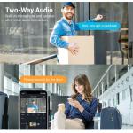 Camera de supraveghere IP WiFi Blurams A21C pentru exterior, Starlight Night Vision, Sunet 2-Way, Aplicatie dedicata, Acces cloud, Control distanta, Alb 10 - lerato.ro