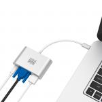 Adaptor Splitter BOX Products USB-C la VGA / USB-A 3.0 / USB-C, 5 Gbps, 75 × 48 × 21 mm, Silver 8 - lerato.ro