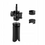 Trepied Boya Desktop Stand pentru aparate foto si microfon, Filet universal 1/4 inch, Negru 5 - lerato.ro