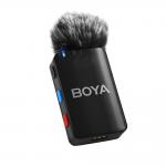 Kit microfon BOYA BOYAMIC 2-02, 2 TX + 1 RX USB-C, Noise Cancelling, Carcasa incarcare, Autonomie 9h, Negru 5 - lerato.ro