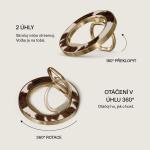 Suport universal pentru telefon Burga Ring Holder, Compatibil MagSafe, Celestial Gold 4 - lerato.ro