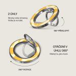 Suport universal pentru telefon Burga Ring Holder, Compatibil MagSafe, Lemon Tart Silver 4 - lerato.ro