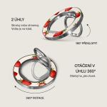 Suport universal pentru telefon Burga Ring Holder, Compatibil MagSafe, Freshly Picked Silver 4 - lerato.ro