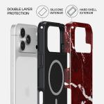 Husa Burga Tough cu MagSafe compatibila cu iPhone 18 Pro Max / 17 Pro Max, Iconic Red Ruby 3 - lerato.ro