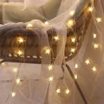 Instalatie Craciun LED Snowflake and Star, 6m, 40 luminite, 3xAA, Alb 9 - lerato.ro