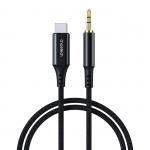 Cablu audio Choetech AUX008, tata USB-C la tata jack 3.5 mm, 2m, Negru 2 - lerato.ro