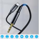Cablu audio Choetech AUX008, tata USB-C la tata jack 3.5 mm, 2m, Negru 6 - lerato.ro
