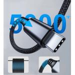 Cablu audio Choetech AUX008, tata USB-C la tata jack 3.5 mm, 2m, Negru 4 - lerato.ro