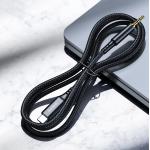 Cablu audio Choetech AUX008, tata USB-C la tata jack 3.5 mm, 2m, Negru 3 - lerato.ro