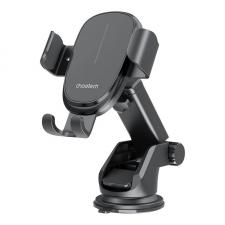 Accesorii auto, Suport auto Choetech T203-F, Dashboard Mount, Incarcare Wireless 15W, USB-C, Lungime cablu 1m, Negru, lerato.ro