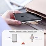 Baterie externa portabila Choetech B655, 5000 mAh, Compatibila MagSafe, Wireless 10W, USB/USB-C, Argintiu 6 - lerato.ro