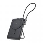 Baterie externa portabila Choetech B735, 10000 mAh, 20W, Wireless 15W, USB-C, Cablu inclus, Negru 2 - lerato.ro