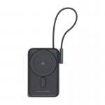 Baterie externa portabila Choetech B735, 10000 mAh, 20W, Wireless 15W, USB-C, Cablu inclus, Negru 3 - lerato.ro