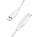Cablu pentru incarcare si transfer de date Choetech IP0040, USB-C/Lightning, 30W, 1.2m, Alb 4 - lerato.ro