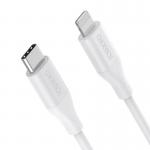 Cablu pentru incarcare si transfer de date Choetech IP0040, USB-C/Lightning, 30W, 1.2m, Alb 7 - lerato.ro