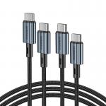 Cablu pentru incarcare si transfer de date Choetech XCC-1014, 2x USB-C, 60W, 1.2m, Negru 4 - lerato.ro