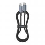 Cablu pentru incarcare si transfer de date Choetech XCC-1014, 2x USB-C, 60W, 1.2m, Negru 3 - lerato.ro