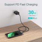 Cablu pentru incarcare si transfer de date Choetech IP0039, USB-C/Lightning, 3A, 1.2m, Negru 8 - lerato.ro