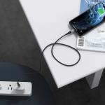 Cablu pentru incarcare si transfer de date Choetech IP0039, USB-C/Lightning, 3A, 1.2m, Negru 6 - lerato.ro