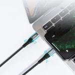 Cablu pentru incarcare si transfer de date Choetech IP0041, USB-C/Lightning, 3A, 2m, Negru 14 - lerato.ro