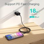 Cablu pentru incarcare si transfer de date Choetech IP0041, USB-C/Lightning, 3A, 2m, Negru 10 - lerato.ro