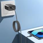 Cablu pentru incarcare si transfer de date Choetech XCC-1052, 2x USB-C, 100W, 1.2m, Negru 8 - lerato.ro