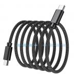 Cablu pentru incarcare si transfer de date Choetech XCC-1054, 2x USB-C, 240W, 1.2m, Negru 11 - lerato.ro