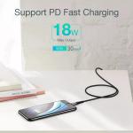 Cablu pentru incarcare si transfer de date Choetech IP0042, USB-C/Lightning, 3A, 3m, Negru 9 - lerato.ro