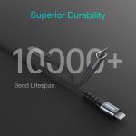 Cablu pentru incarcare si transfer de date Choetech IP0042, USB-C/Lightning, 3A, 3m, Negru 5 - lerato.ro