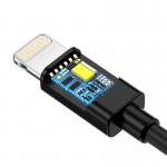 Cablu pentru incarcare si transfer de date Choetech IP0026, USB/Lightning, 2.4A, 1.2m, Negru 3 - lerato.ro