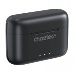 Casti wireless TWS Choetech BH-T15, ANC+ENC, Bluetooth 5.2, 380 mAh, USB-C, Negru 4 - lerato.ro