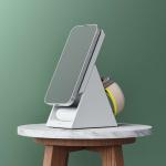 Statie de incarcare 3 in 1 Choetech T600, Compatibil MagSafe, Incarcare Wireless 15W, USB-C, Alb 9 - lerato.ro