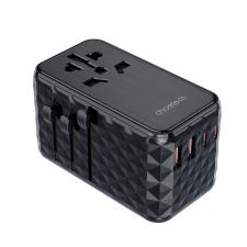 Adaptor retea Choetech PD6028, 2x USB-A, 2x USB-C, 100W, Compatibil cu prize EU/UK/US/AU, Negru