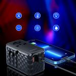 Adaptor retea Choetech PD6028, 2x USB-A, 2x USB-C, 100W, Compatibil cu prize EU/UK/US/AU, Negru 7 - lerato.ro