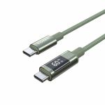 Cablu pentru incarcare si transfer de date CHOETECH, 2xUSB-C, 60W, 1.2m, Verde 2 - lerato.ro