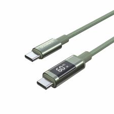 Cablu pentru incarcare si transfer de date CHOETECH, 2xUSB-C, 60W, 1.2m, Verde