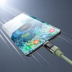 Cablu pentru incarcare si transfer de date CHOETECH, 2xUSB-C, 60W, 1.2m, Verde 5 - lerato.ro