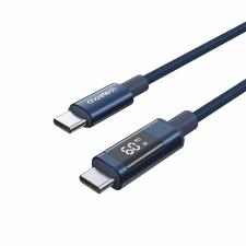 Cablu pentru incarcare si transfer de date CHOETECH, 2xUSB-C, 60W, 1.2m, Albastru
