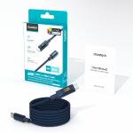 Cablu pentru incarcare si transfer de date CHOETECH, 2xUSB-C, 60W, 1.2m, Albastru 4 - lerato.ro