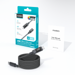Cablu pentru incarcare si transfer de date CHOETECH, 2xUSB-C, 60W, 1.2m, Negru 4 - lerato.ro