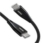 Cablu pentru incarcare si transfer de date Choetech XCC-1003, USB-C la USB-C, 5A, 60W, 480 Mbps, 1.2m, Negru 3 - lerato.ro