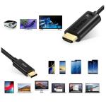 Cablu video adaptor Choetech CH0019 unidirectional USB-C tata 3.1 la HDMI tata 2.0 4K 60Hz 1.8m, Negru 6 - lerato.ro