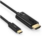 Cablu video adaptor Choetech CH0019 unidirectional USB-C tata 3.1 la HDMI tata 2.0 4K 60Hz 1.8m, Negru 8 - lerato.ro