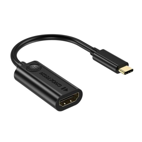 Adaptor video Choetech HUB-H04 unidirectional USB-C tata Thunderbolt 3 la HDMI mama 2.0 4K @60Hz, Negru 1 - lerato.ro